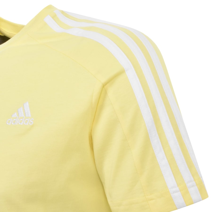 adidas Sportswear 3 Stripes T Shirt Yellow